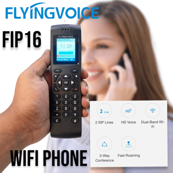 Flyingvoice Fip16 Cordless Wifi Ip Phone Jeddah Ksa